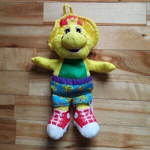 VINTAGE 1994 BJ Playskool Barney the Dinosaur Plushie Stuffed Animal 12"